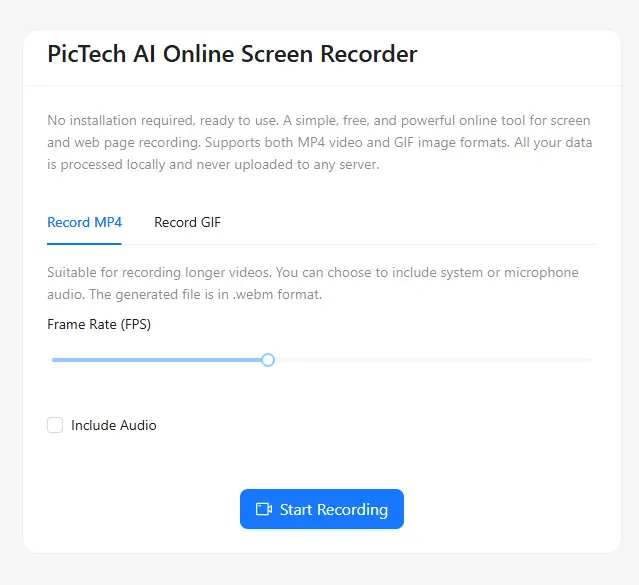 Online Screen Recorder